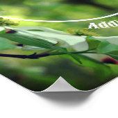 Dogwood-Blume Personalisiert Erstellen Sie Ihr eig Poster (Ecke)