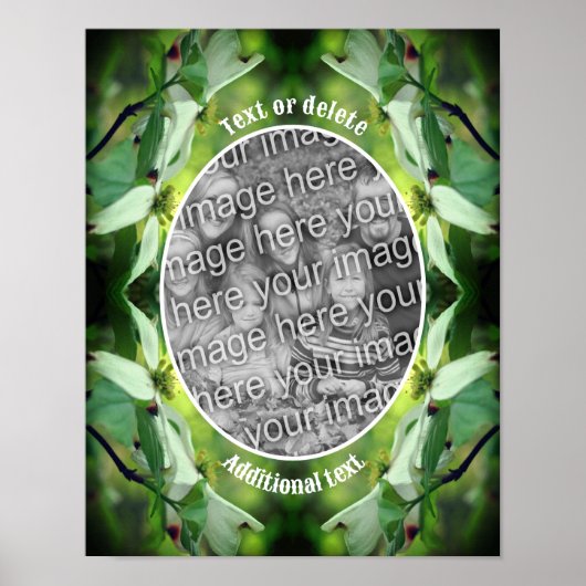 Dogwood-Blume Personalisiert Erstellen Sie Ihr eig Poster (Vorne)