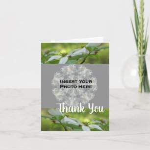 Dogwood-Blume Personalisierte Hochzeit Foto Dankeskarte