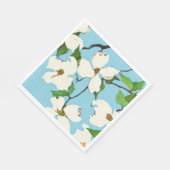 Dogwood-Blume Serviette (Ecke)