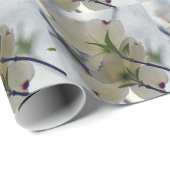 Dogwood-Blüten Geschenkpapier (Rolleneckpunkt)