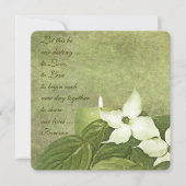 Dogwood-Blüten Hochzeitseinladung Einladung (Vorderseite)