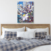 Dogwood-Blüten Leinwanddruck (Insitu (Schlafzimmer))