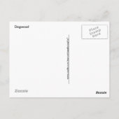 Dogwood-Blüten und Blue Sky Postkarte (Rückseite)