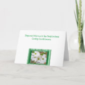 Dogwood-Blüten Willkommen in der Nachbarschaftskar Karte (Rückseite)