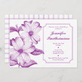 Dogwood Bridal Dusche Einladung (Vorne/Hinten)