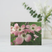 Dogwood Cluster Postkarte (Stehend Vorderseite)