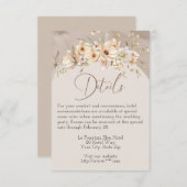 Dogwood Dreams Wedding Card Begleitkarte (Vorne/Hinten)