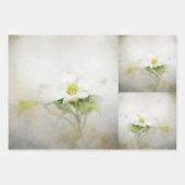 Dogwood Floral Art Decoupage Geschenkpapier Set (Vorderseite 3)