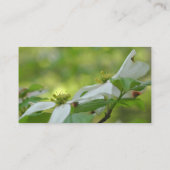 Dogwood Flower Fotografy Business Card Visitenkarte (Rückseite)