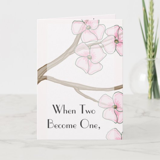 Dogwood-Hochzeit Einladung (Vorderseite)