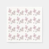 Dogwood Muster Design auf Papier Napkins Serviette (Vorderseite)