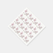 Dogwood Muster Design auf Papier Napkins Serviette (Ecke)