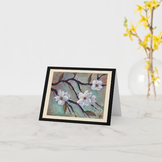 Dogwood Note Card Karte (Gelbe Blume)