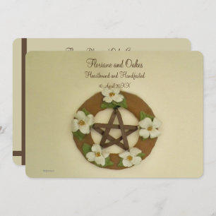 Dogwood-Pentagramm-Handhabung Einladung