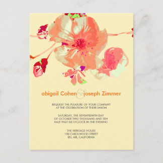 Dogwood/pink/pfirsich/Hochzeit Einladungen Postkar