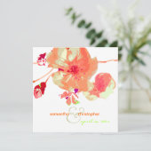 Dogwood/Rosa/Pfirsich/Hochzeit Einladung (Stehend Vorderseite)