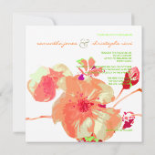 Dogwood/Rosa/Pfirsich/Hochzeit Einladung (Rückseite)