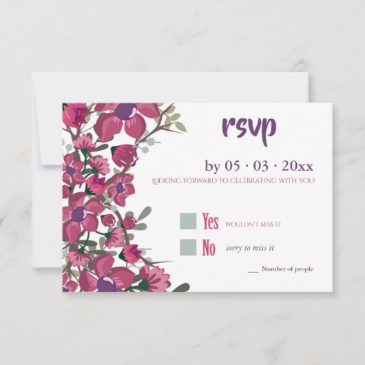 Dogwood RSVP-Karte Einladung (Vorderseite)