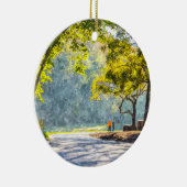 Dogwood Stroll Painterly Keramik Ornament (Rechts)