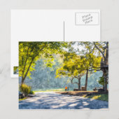 Dogwood Stroll Painterly Postkarte (Vorne/Hinten)