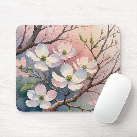 Dogwood Tree Mouse Pad Mousepad (Mit Mouse)