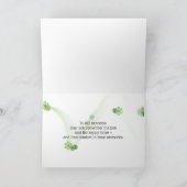 Dogwood und Lotus Candle Beileid Karte (Innenseite)