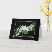 Dogwood und Lotus Candle Beileid Karte (Gelbe Blume)