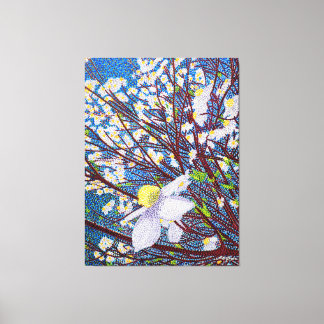 Dogwood Watercolor Canvas Print Leinwanddruck