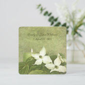 Dogwood Wedding Vow Renewal Einladung (Stehend Vorderseite)