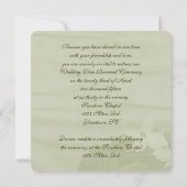 Dogwood Wedding Vow Renewal Einladung (Rückseite)