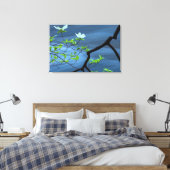 Dogwoods am Wasser Leinwanddruck (Insitu (Schlafzimmer))