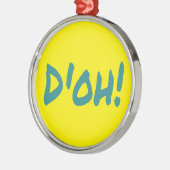 D'OH Funny Classic 90er Ornament Aus Metall (Links)