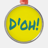 D'OH Funny Classic 90er Ornament Aus Metall (Vorne)