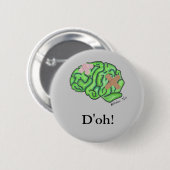 "D'oh!" Knopf (rund) Button (Vorne & Hinten)