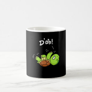 D'oh Niedliche Sonnenschildkröte auf Rücken Spa Kaffeetasse