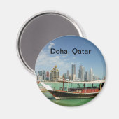 Doha 2011 - Wie und Skyline Magnet (Vorderseite/Rückseite)