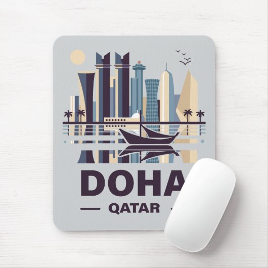Doha-Halbinsel Katar Mousepad (Mit Mouse)