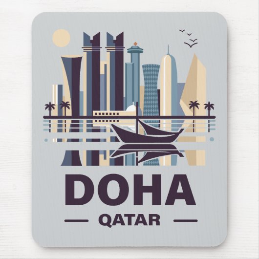 Doha-Halbinsel Katar Mousepad (Vorne)