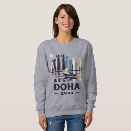 Doha-Halbinsel Katar Sweatshirt (Vorne ganz)