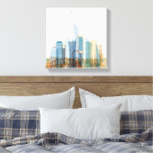 Doha, Katar | City Skyline Leinwanddruck (Insitu (Schlafzimmer))
