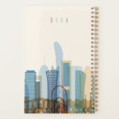 Doha, Katar | City Skyline Planer (Rückseite)