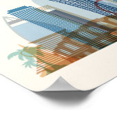 Doha, Katar | City Skyline Poster (Ecke)