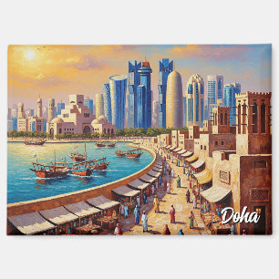Doha Katar Reise Magnet