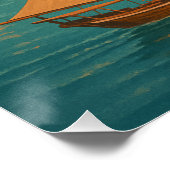 Doha, Katar Reise Poster (Ecke)