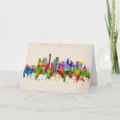 Doha Katar Skyline Feiertagskarte (Vorderseite)