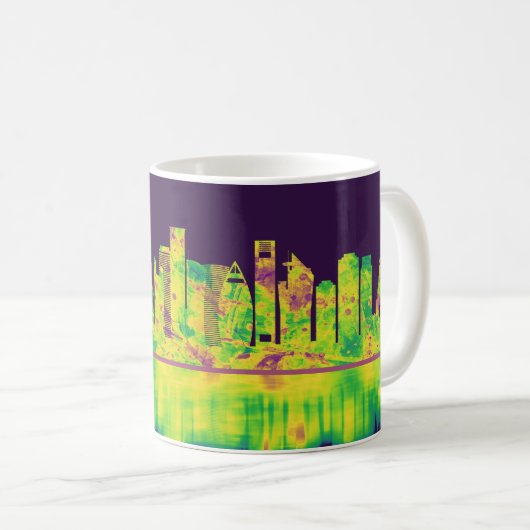 Doha Katar Skyline Kaffeetasse (VorderseiteRechts)