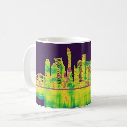 Doha Katar Skyline Kaffeetasse (Vorderseite Links)