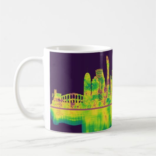 Doha Katar Skyline Kaffeetasse (Links)