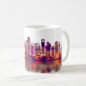 Doha Katar Skyline Kaffeetasse (VorderseiteRechts)